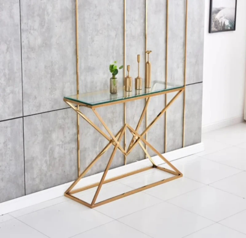 Stainless Pyramid Console