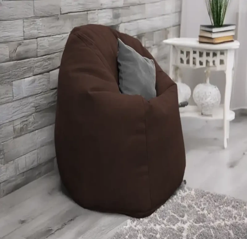 Brown Linen Comfy Bean Bag | 2XL