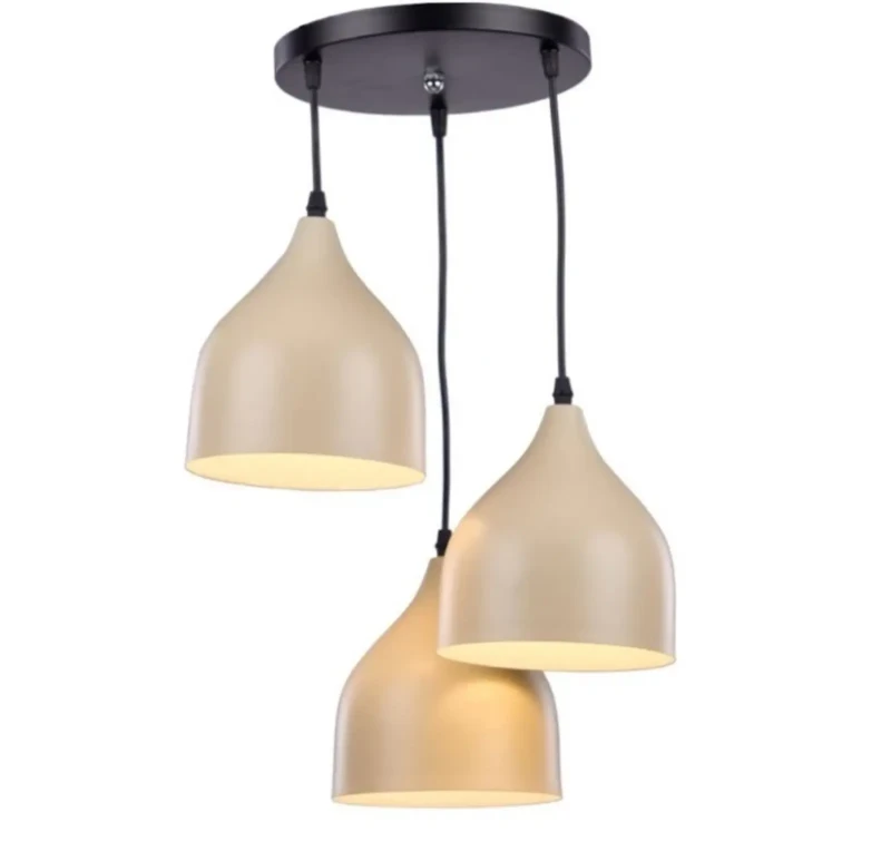 Modern Ostrich 3 Lamps Ceiling Lamp | Beige