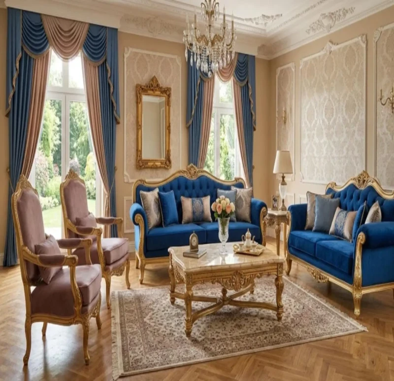 Classic Salon Kashmir and Blue