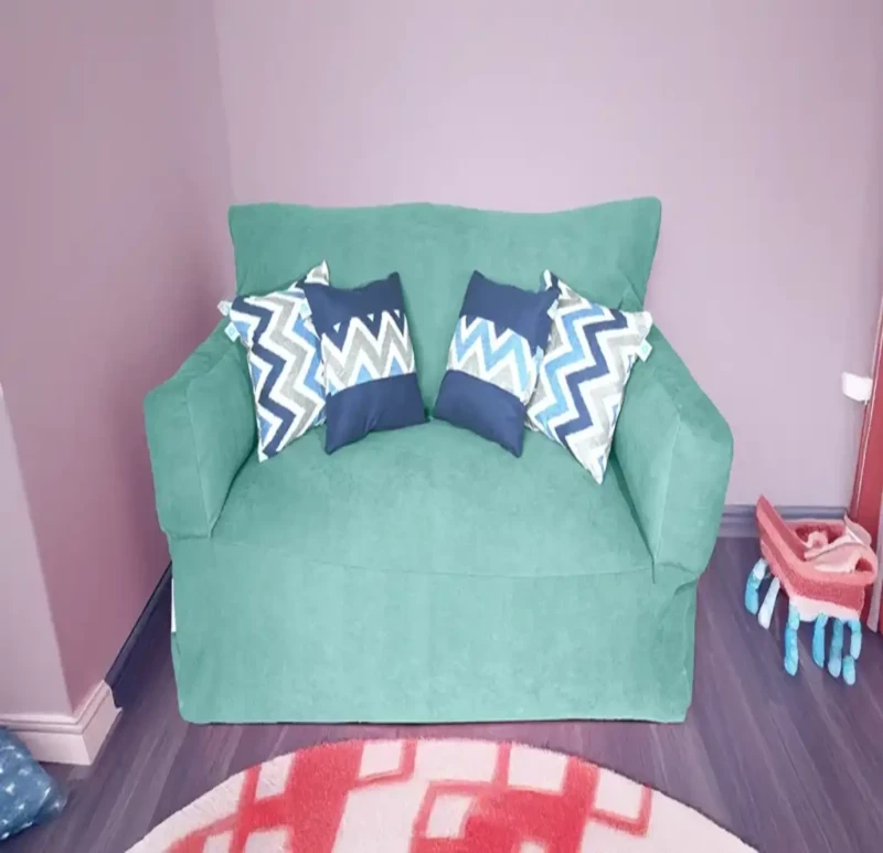 Linen Bean Bag Sofa | Mint Green