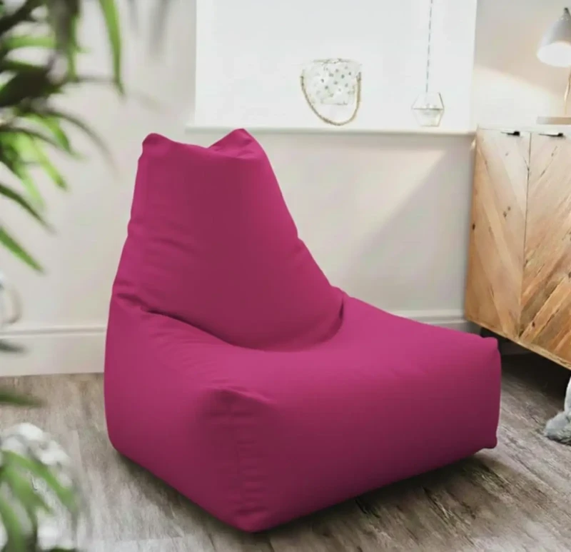 Triangle Bean Bag Chair Waterproof | Fuchsia