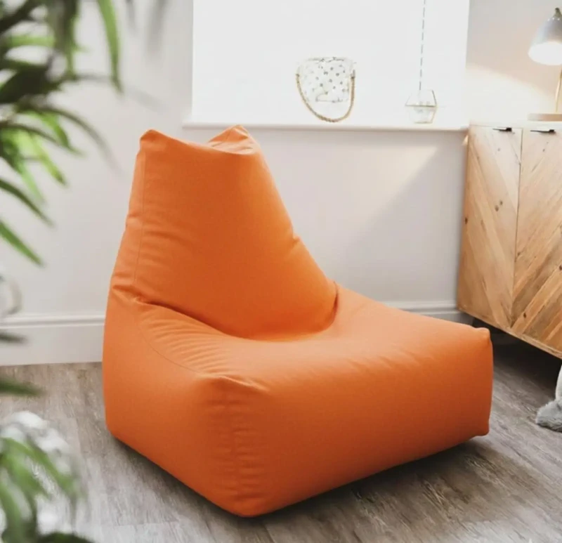 Triangle Bean Bag Chair Waterproof | Orange