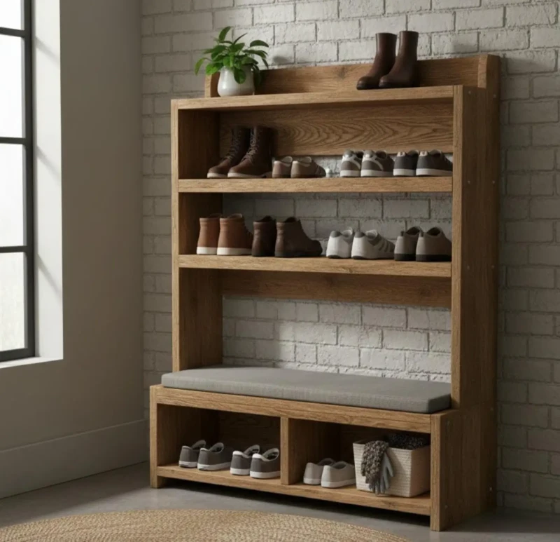 Shoe Racks With Bench