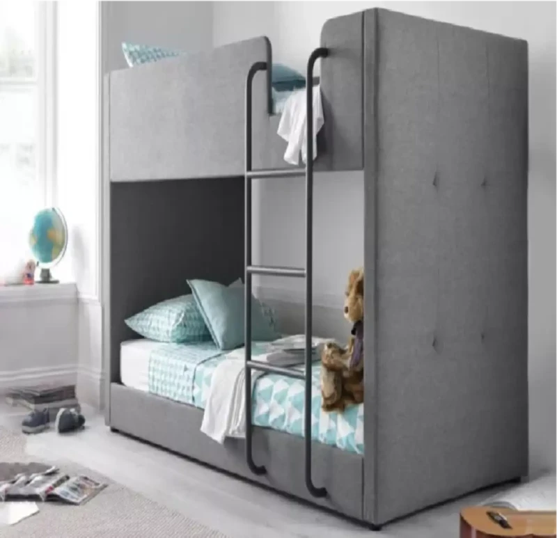 Gray Children's Wood Bunk Bed
