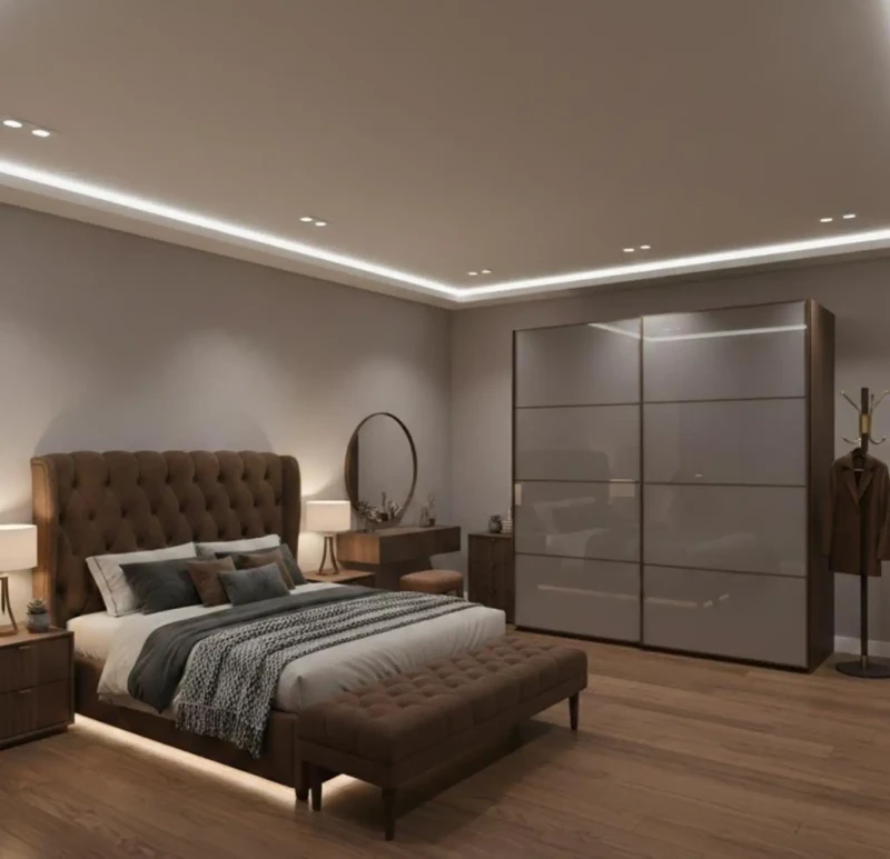 Modern Romanian Beech Wood Bedroom | 9 Pieces
