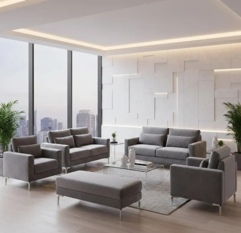 Modern Sofa Set 4 Pieces With a Banquet as a Gift