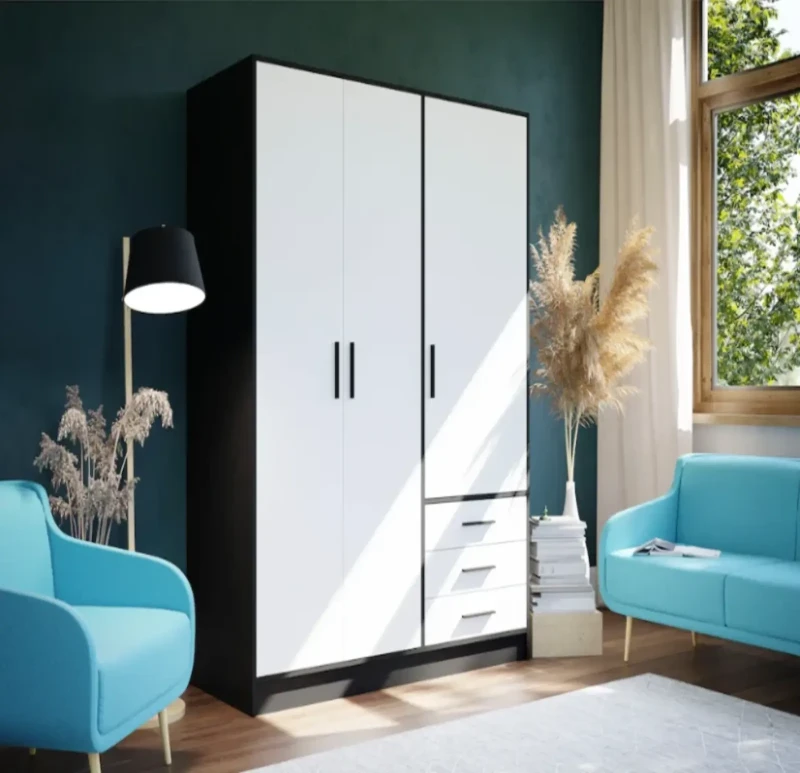 White and Black Wardrobe