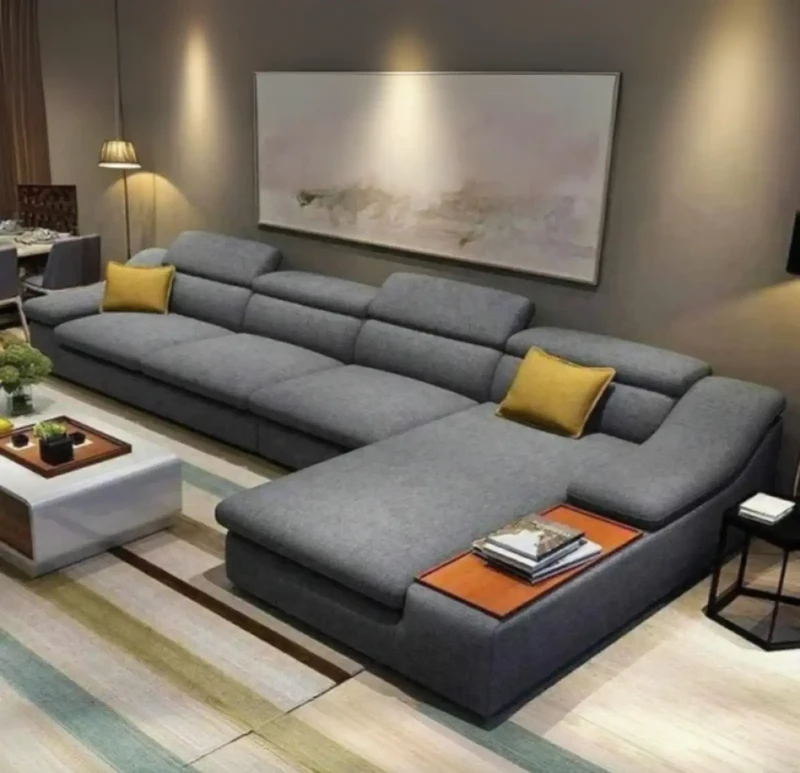 Modern Linen Sofa | Gray