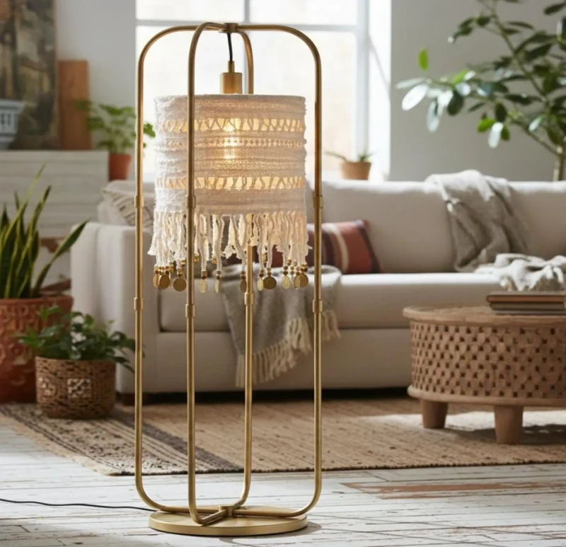 Modern lampshades with a meaning of bohemian