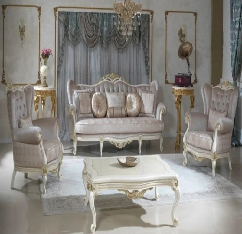 Classic Gold Italian Salon | Gray