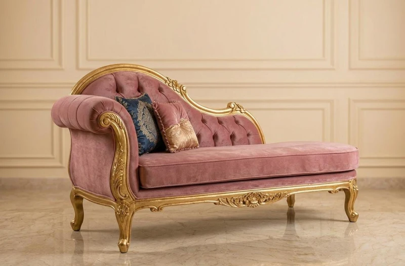 Classic Salon Complete With Kashmir Chaise Longue