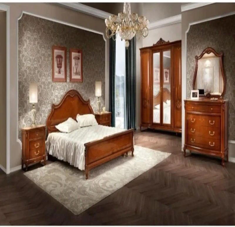 Brown Classic Bedroom 5 Pieces