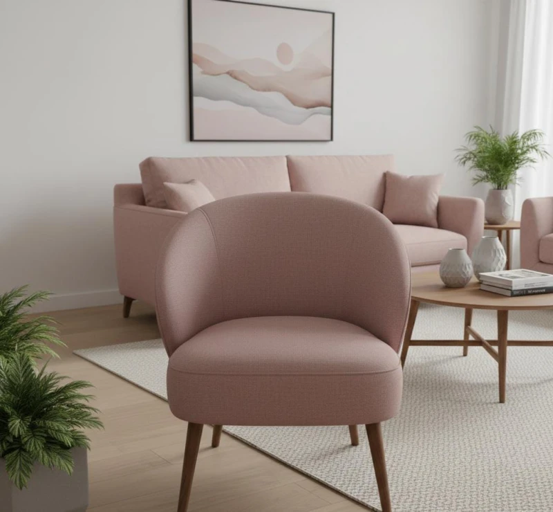 Modern Linen Sofa Set Kashmir