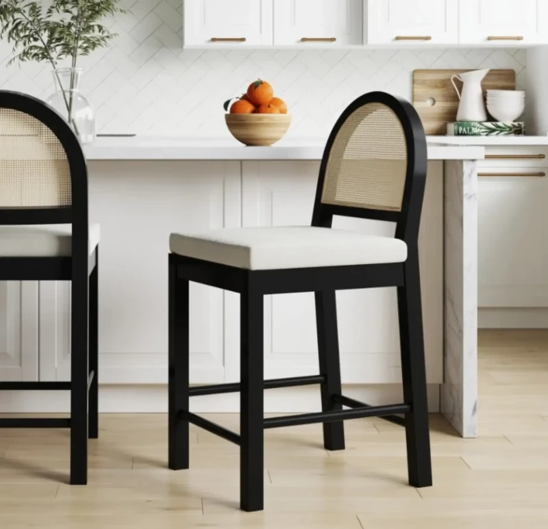 Black bar chair