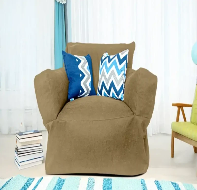 Bean Bag Chair Linen | Camel