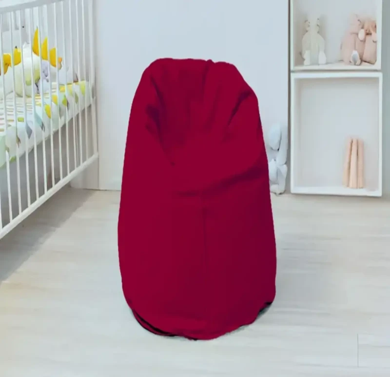Light burgundy Linen Bean Bag | Small