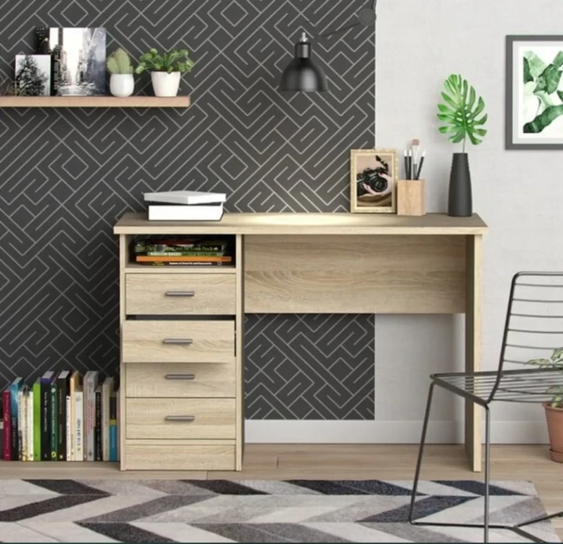 Modern Wooden 4 drawer desk