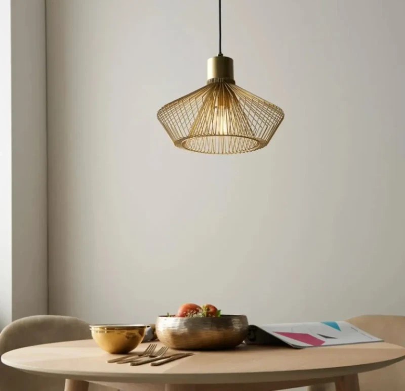 Gold metal pendant