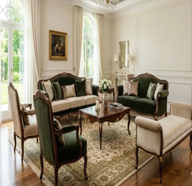 New Classic Dark Olive Salon in Beige