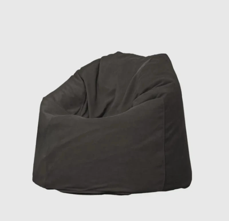 Black Linen Bean Bag | Large