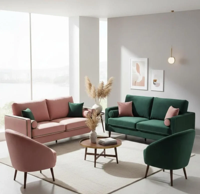 Modern Velvet Sofa Set - NRF0010