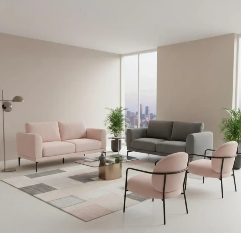 Modern Sofa Set Kashmir Gray - SHL0015
