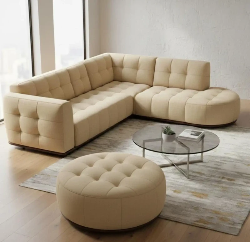 Modern Captune Sofa | Beige