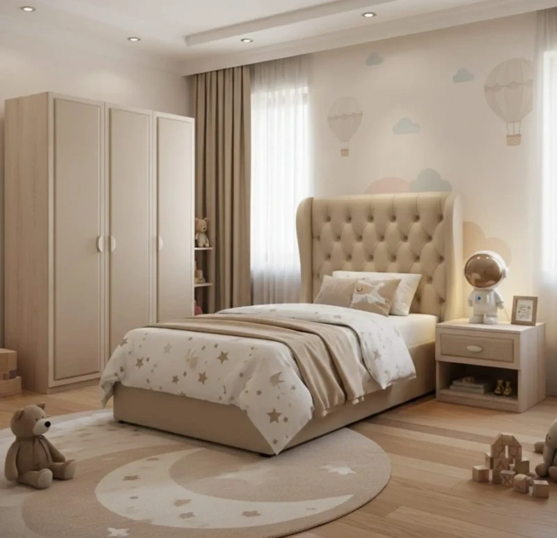 Children's Room With Leather Back