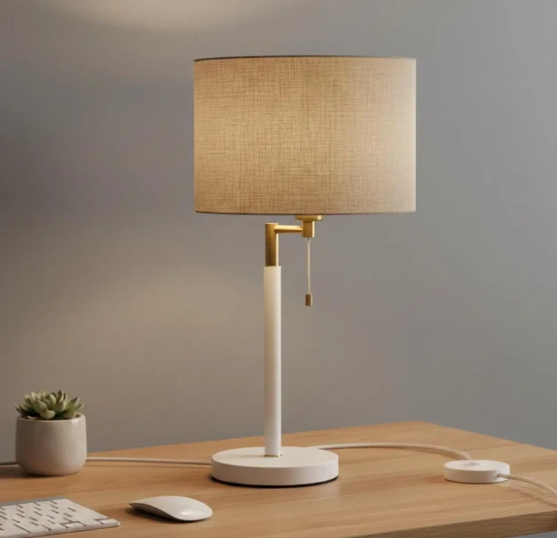 Modern linen beige lampshades