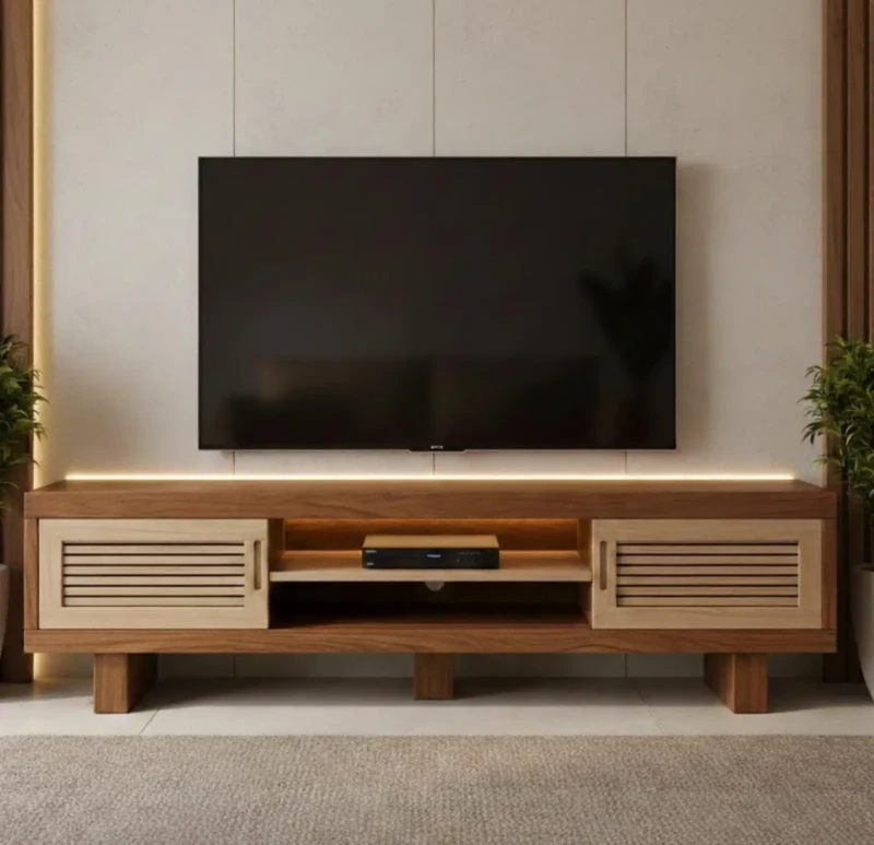 Modern Wooden Screen Table
