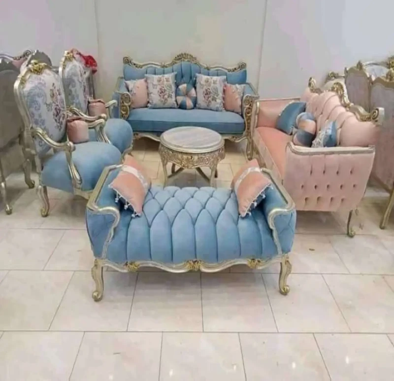 Classic Salon 6 pieces cashmere in Baby Blue