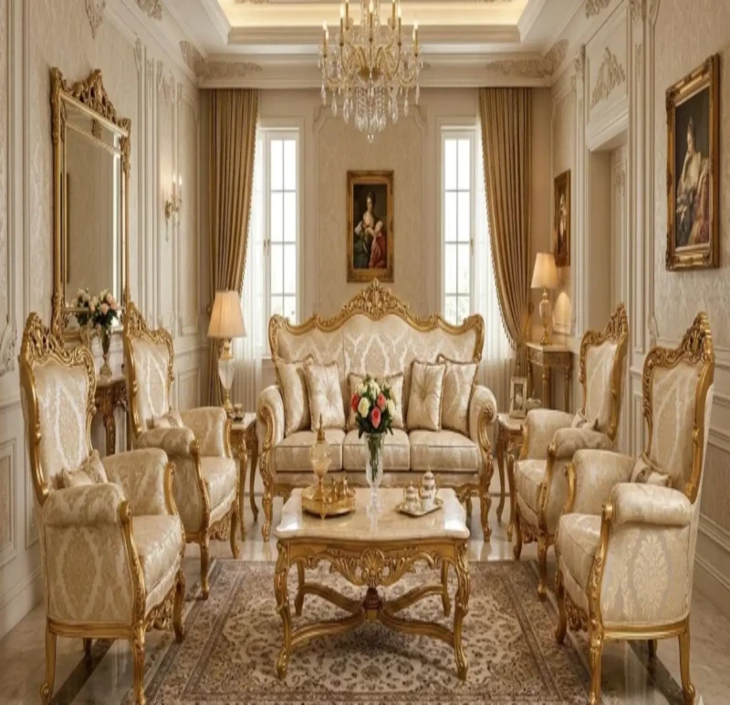 Classic Damietta Style Salon | 6 Pieces