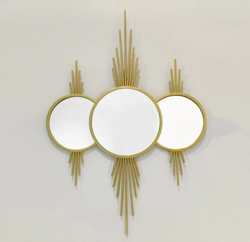 Triple Round Stainless Mirror