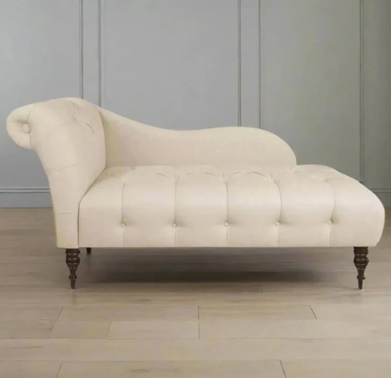 Modern Beige Chaise Longue