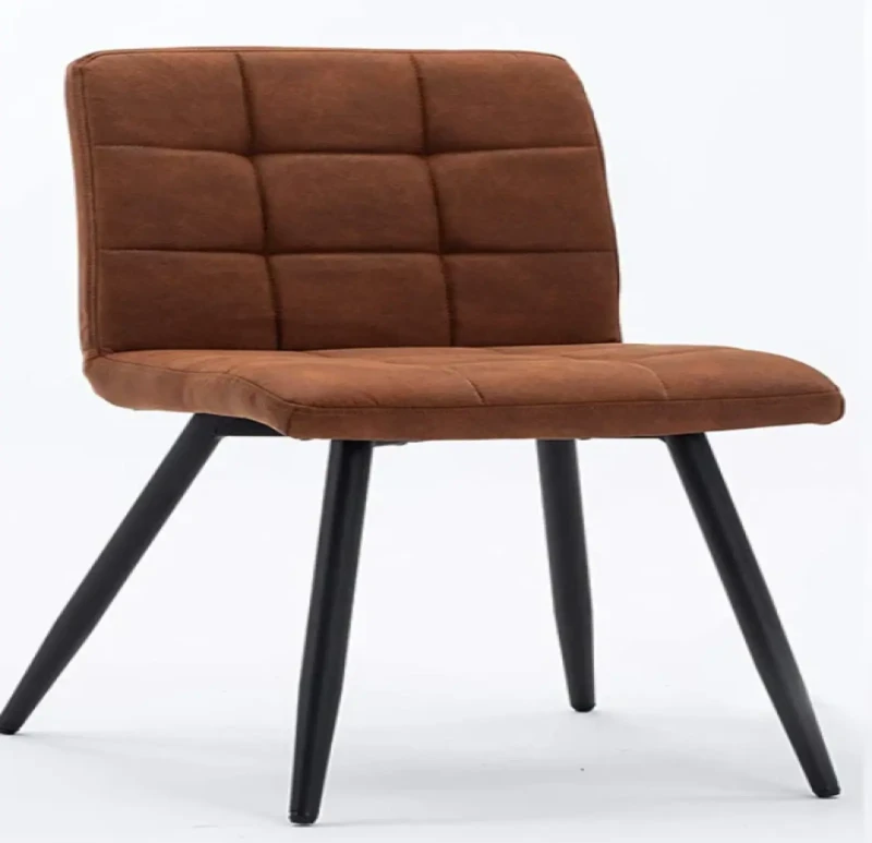 Black and Havan Upholstered Wooden Chair