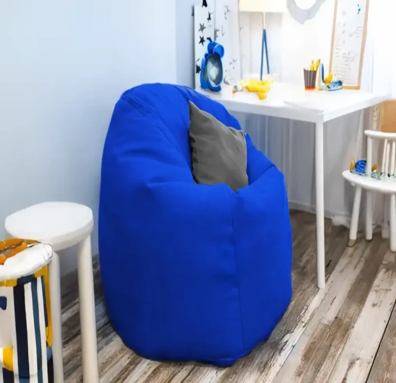 Blue Linen Comfy Bean Bag | 2XL