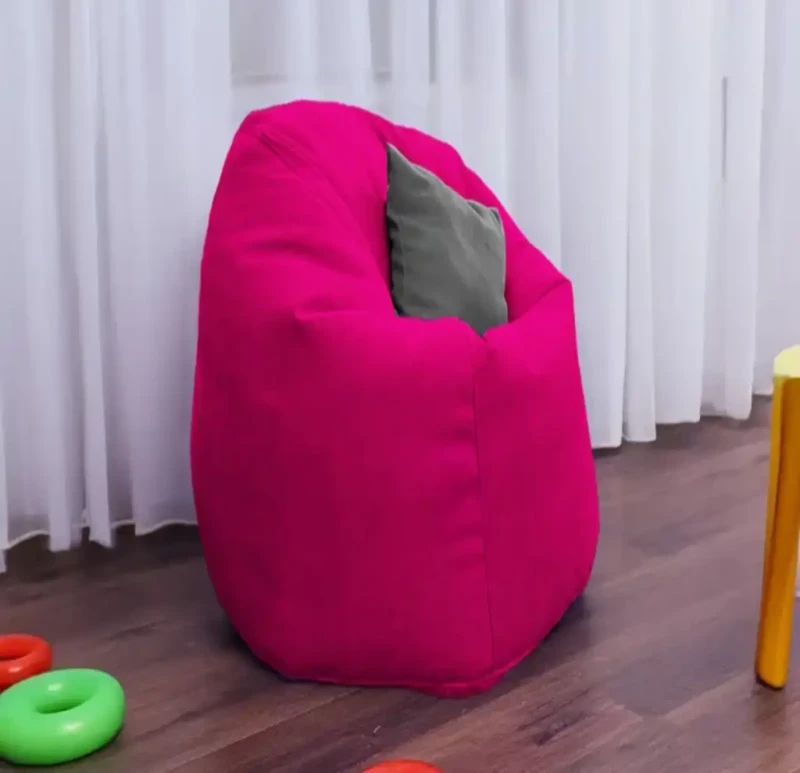 Fuchsia Linen Comfy Bean Bag | 2XL