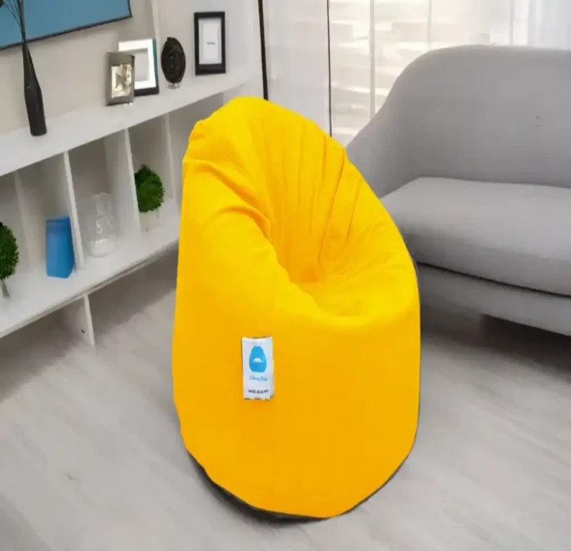 Yellow Linen Bean Bag | X Large
