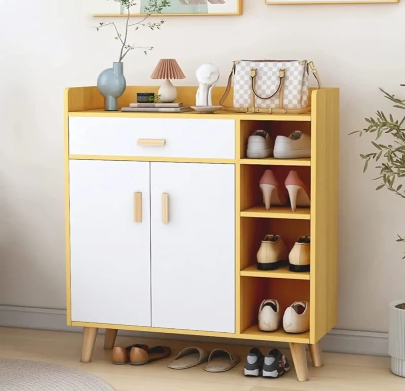 Shoe Cabinet 1 Drawer and 2 Doors | Beige