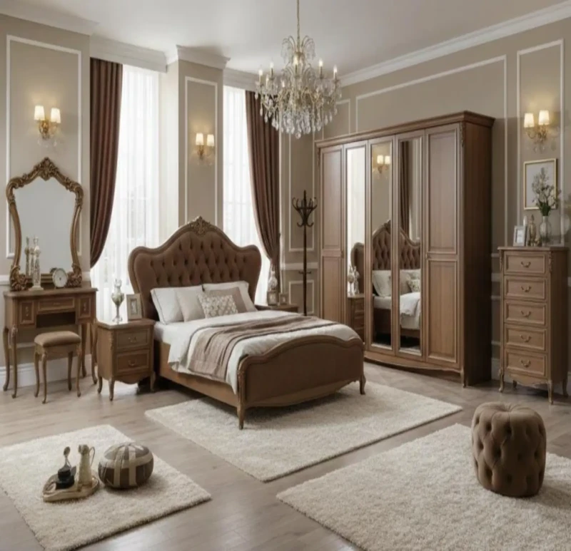 New classic Cafe Bedroom  7 Pieces - srg0004