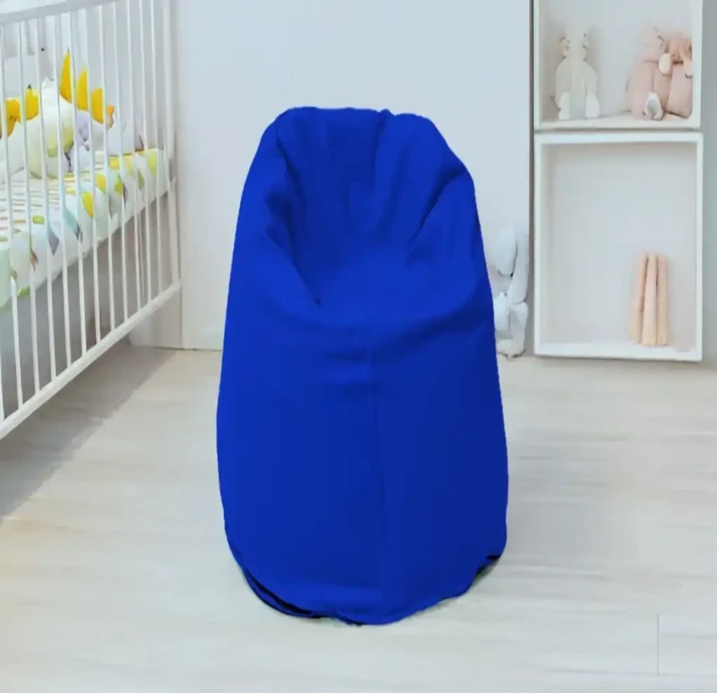 Blue Linen Bean Bag | Small