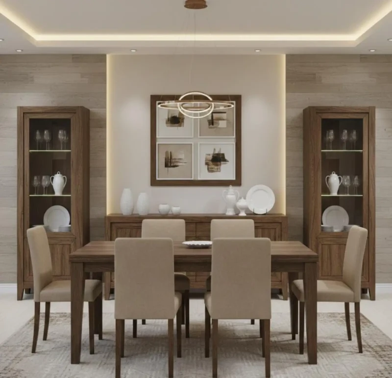 Modern Dining Room | Buffet With Four-Sided Frame