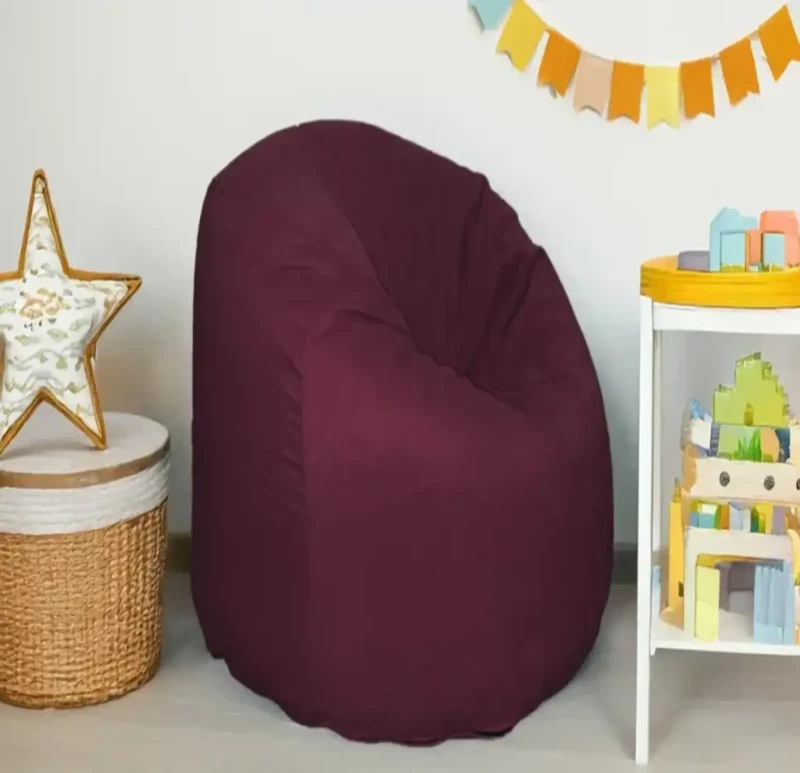 Maroon Linen Comfy Bean Bag | 3XL
