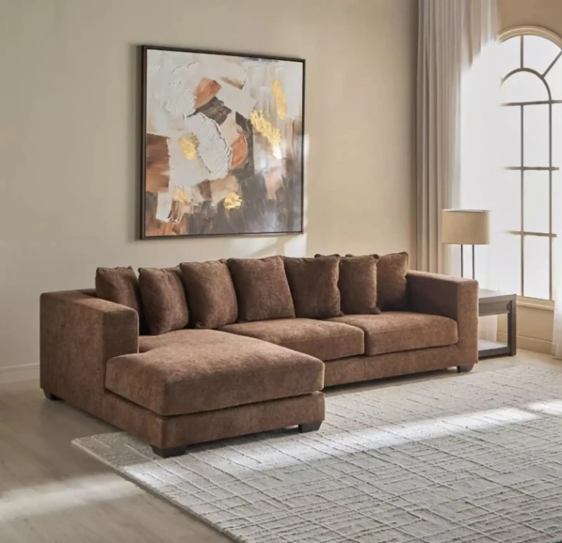 Modern Turkish Sofa L Shaped Sofa | Brown