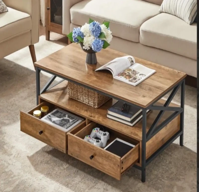 Medium Rectangular Table With Drawer Unit