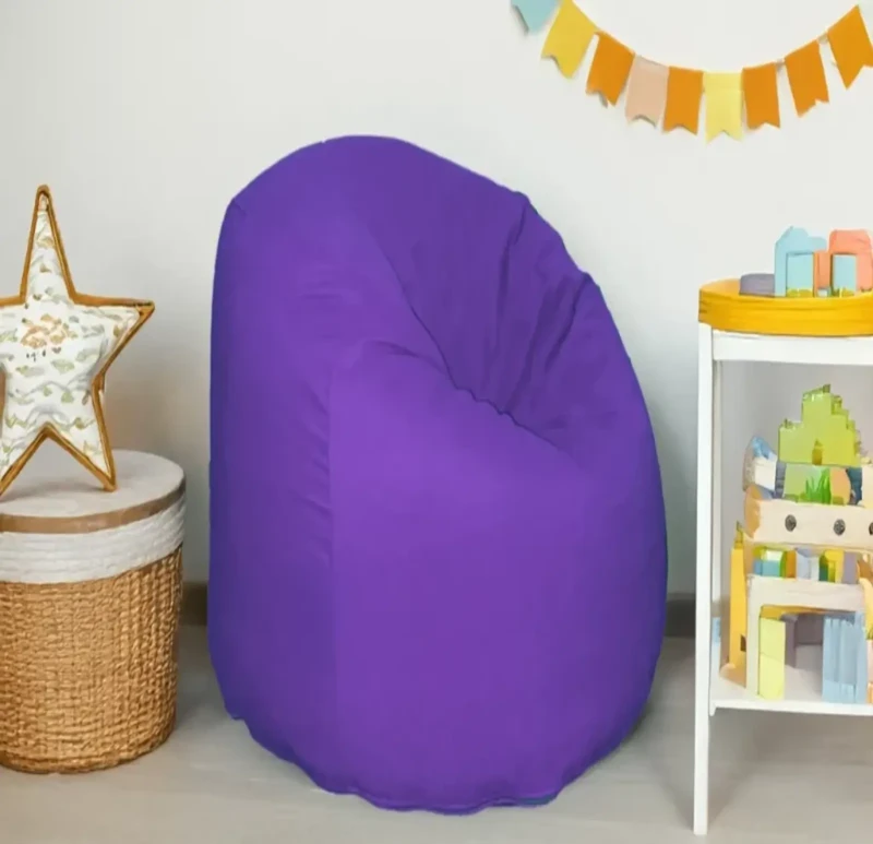 Purple Linen Comfy Bean Bag | 3XL