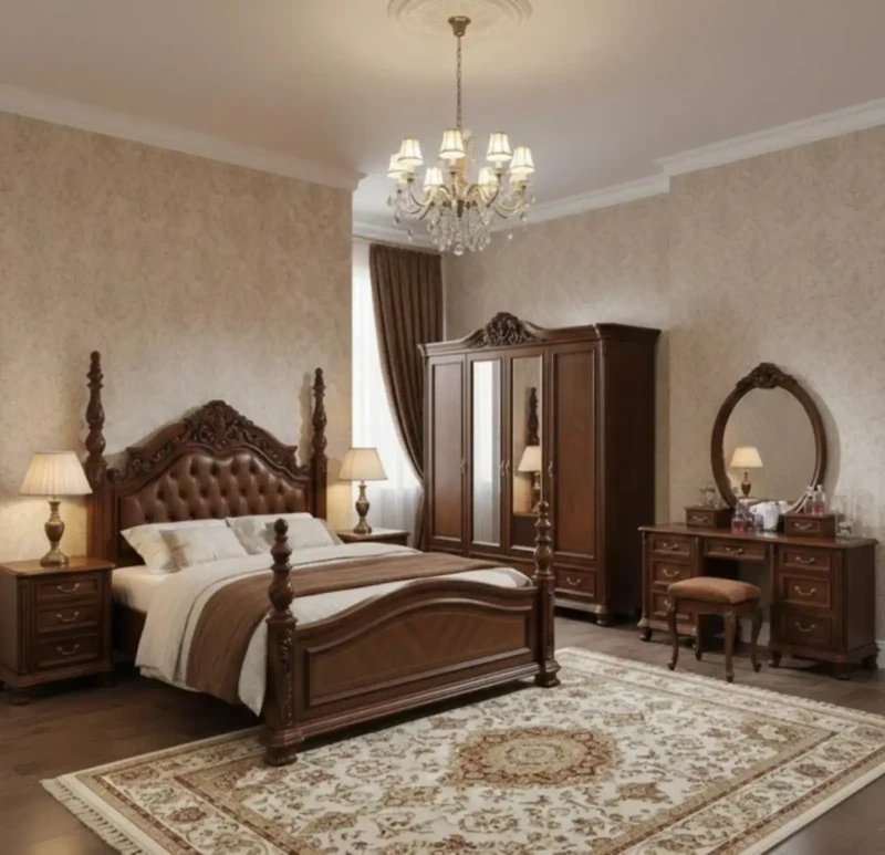 Classic Brown Bedroom | 6 Pieces
