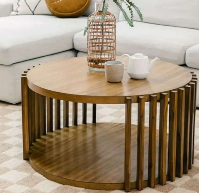 Round Wooden Table