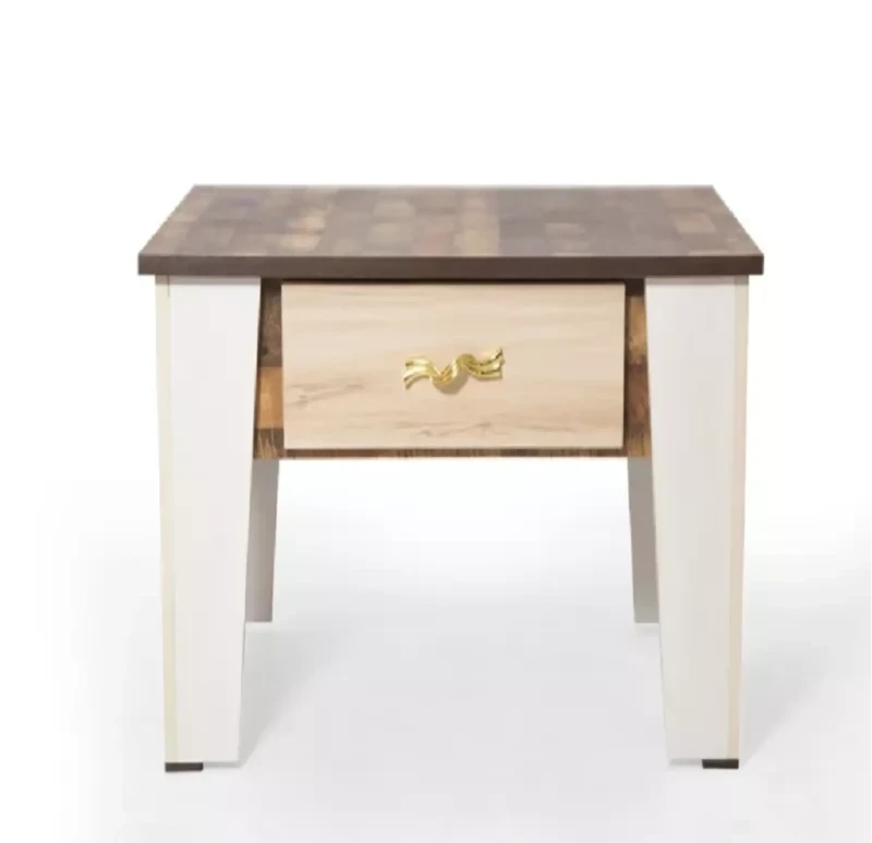 Modern Living Room Table | Brown and White